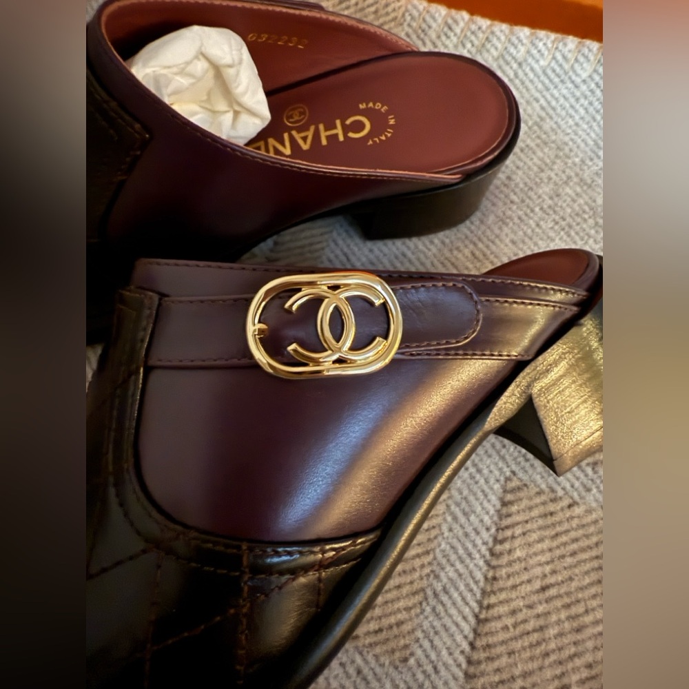 Chanel CC Quilted Mule Shoes - Picture 2 of 5